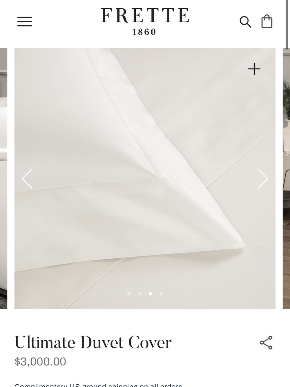 Frette Ultimate Duvet Cover — Queen, White